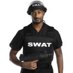 Casque swat pour deguisement femme et homme - noir