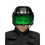 Casque swat enfant - marque - swat enfant - noir - visi�re verte - accessoire d�guisement