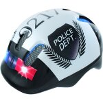 Casque de vlo pour enfant - ventura - police - blanc - coque microshell et dure - aration et visire ...