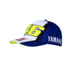 Casquette adulte vr46 fiat yamaha moto gp bleu royal