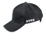 Casquette anti - heurt - uvex - u - cap sport - rglable 55 - 59cm - coque dure - noir
