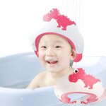 Casquette de bain bb - dinosaure rouge - chapeau douche - matriau pp et tpe - pour enfants de 0  ...