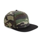 Casquette de base beechfield - noir - motif camouflage effet rétro - homme Casquette de base beechfield - noir - motif camouflage effet rétro - homme