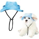 Casquette de baseball pour chien - marque inconnue - bleu - r�glable - contre le soleil