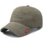 Casquette de baseball homme insfity - rglable - coton - vert militaire