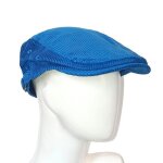 Casquette b�ret / plate / gavroche - coton (doublure coton) - taille r�glable 56?60 cm - bleu