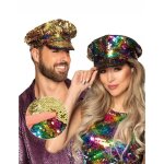 Casquette capitaine rainbow r�versible multicolore