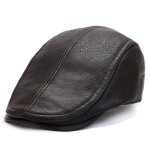 Casquettechapeau de gavroche en cuir de qualit suprieure chapeau dhiver bret homme gatsby chapeaux ...