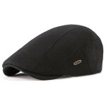 Casquette en coton - type black - ajustable 55 - 60cm - style r�tro - couleur noire - pour hommes