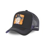 Capslab casquette dragon ball goku homme - trucker - filet - noir orange blanc - visire arrondie