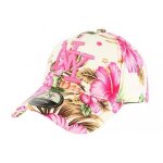 Casquette enfant - hip hop honour - casquette enfant florale rose de 7 � 11 ans - rose