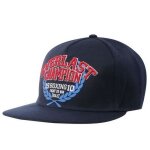 Casquette - everlast - marine - homme - visire plate - lastique  larrire