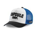 Capslab casquette dragon ball z capsule corp homme - trucker - filet rigide - blanc noir bleu - visire ...