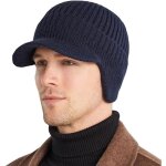 Casquette - homme - hiver - doublure chaude - cache - oreilles - taille unique