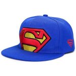 Casquette homme superman - superman - brode - visire plate - bleu - enfant - garon