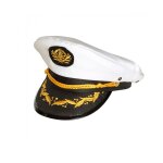 Casquette - kapitein jonah - taille unique - blanc / noir - motifs dors - pour homme