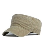 Casquette - militaire - motif patrouille arm�e - coton d�lav� - beige kaki