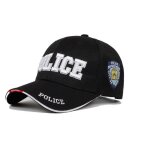 Casquette - police new york city - 100% coton - taille unique - noir - ajustable