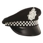 Casquette de police patrouill - disfrazzes - taille unique - multicolore - noir - mixte