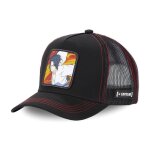 Capslab casquette trucker naruto sasuke homme - trucker - filet rigide - noir rouge - visi�re arrondie ...