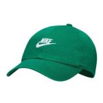 Casquette verte homme nike logo blanc brod�