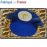 Casquette waluigi - mario - accessoire de d�guisement - bleu marine - blanc - adulte