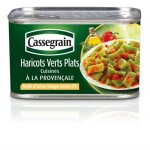 Cassegrain - haricots verts plats  la provencale 375g - lot de 3