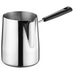 Casserole turque en acier inoxydable 304 avec bec verseur chauffe - lait et chocolat 600 ml gaz