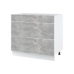 Casserolier bellissi beton naturel l 90 cm - cuisineandcie