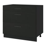 Casserolier lovia noir mat l 90 cm - cuisineandcie