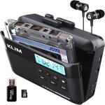 Cassette player k7 - lecteur cassette audio - convertisseur cassette audio en mp3 - microphone et haut ...