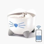 Cat it fontaine à eau connectée pour chat - 2l (acier inox stérilisation uvc et application) Cat it fontaine à eau connectée pour chat - 2l (acier inox stérilisation uvc et application)