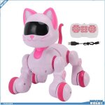 Cat robot interactif jouet de chat robotique smart rc jouet interactif avec tactile sending led eyes ...