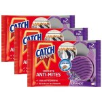 Catch lot de 3 anti - mites lavande crochets x2 - tp18