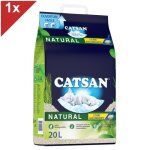 Catsan natural agglomrante litire vgtale pour chat 20l