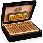Cave adorini torino deluxe bois de cdre avec hygromtre - 2 sparateurs et humidificateur adorini or ...