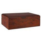 Cave  cigare humidor acajou avec hygromtre - 10 cigares