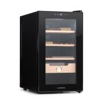 Cave  cigares - klarstein el presidente 48 - 48 l - 3 clayettes - 1 compartiment en bois de cdre - ...