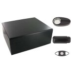 Cave  cigares swee noire - 50 cigares - humidificateur - hygromtre