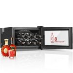 Cave � vin pour 8 bouteilles / 22 litres r�frig�rateur � vin 8�c - 18 �c �cran led tactile porte en verre ...