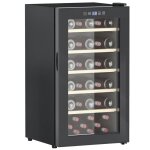 Cave � vin - homcom - 41 bouteilles 91l - porte en verre �clairage led - acier et verre tremp� - 451x538x798cm ...