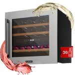 Cave à vin - klarstein - 94 l - 36 bouteilles - armoire à vin - 2 zones - Écran led - cave à vin encastrable ... Cave à vin - klarstein - 94 l - 36 bouteilles - armoire à vin - 2 zones - Écran led - cave à vin encastrable ...