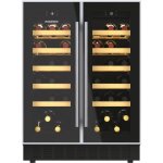 Cave  vin de vieillissement encastrable - rosieres - rwcb 60df / n - 38 bouteilles - classe g - deux ...