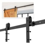 Syst�me de porte coulissante - ccjh - 6ft / 183cm - acier - coulissante � gauche - rail fourni