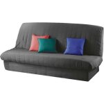 Housse de clic clac mat. 120 à 140 cm - 185 à 200 cm polye. uni essentiel beton Housse de clic clac mat. 120 à 140 cm - 185 à 200 cm polye. uni essentiel beton