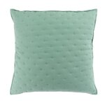 Cdaffaires housse de coussin 60x60 cm microfibre bicolore mellow chic menthe - blanc Cdaffaires housse de coussin 60x60 cm microfibre bicolore mellow chic menthe - blanc