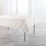 Nappe rectangulaire enduite anti tache newton crème - douceur dinterieur - 140 x 250 cm Nappe rectangulaire enduite anti tache newton crème - douceur dinterieur - 140 x 250 cm