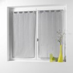 Paire droite passants - cdaffaires - voilage - 2 x 90 x 120 cm - gris - synthtique
