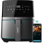 Cecotec friteuse sans huile 55 l avec app cecofry full inox 5500 connected. 1600 w di�t�tique num�rique ...