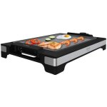 Plancha lectrique - cecotec - tasty & grill 2000 - acier inoxydable - 2000 w - plaque rockstone antiadhsive ...